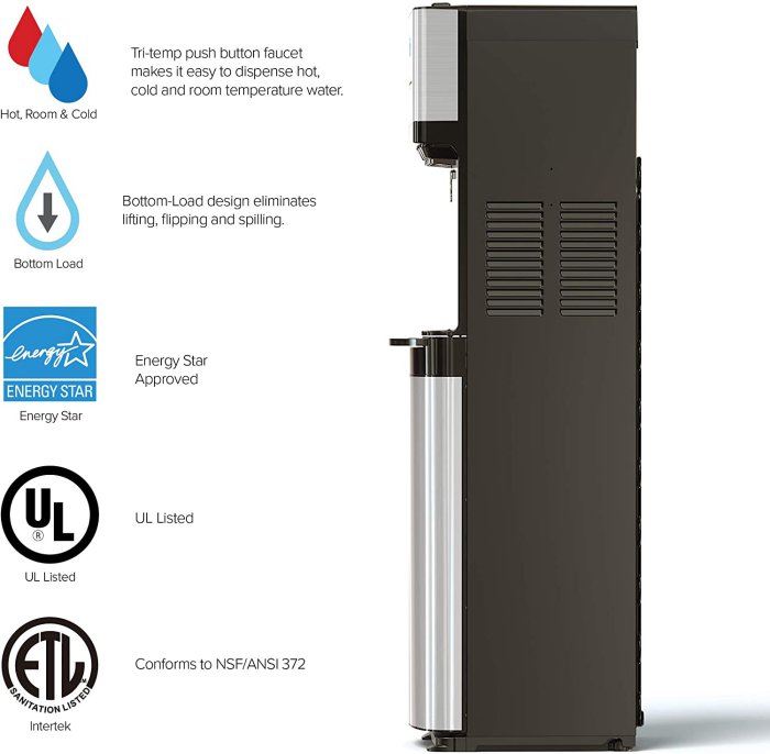 Features of Brio Water Cooler Dispenser